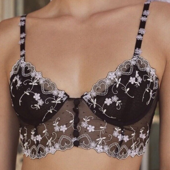For Love & Lemons Amour Longline Bra Top - Picture 1 of 5